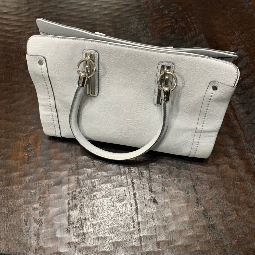 Charming Charlie light gray satchel bag